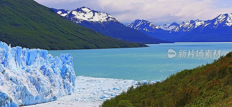 莫雷诺冰川和阿根廷湖- El Calafate，阿根廷巴塔哥尼亚